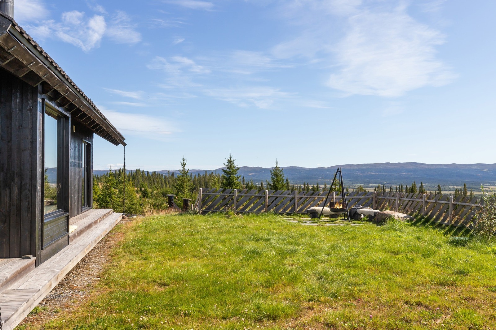 Her får du både flott utsikt og gode solforhold Galleribilde