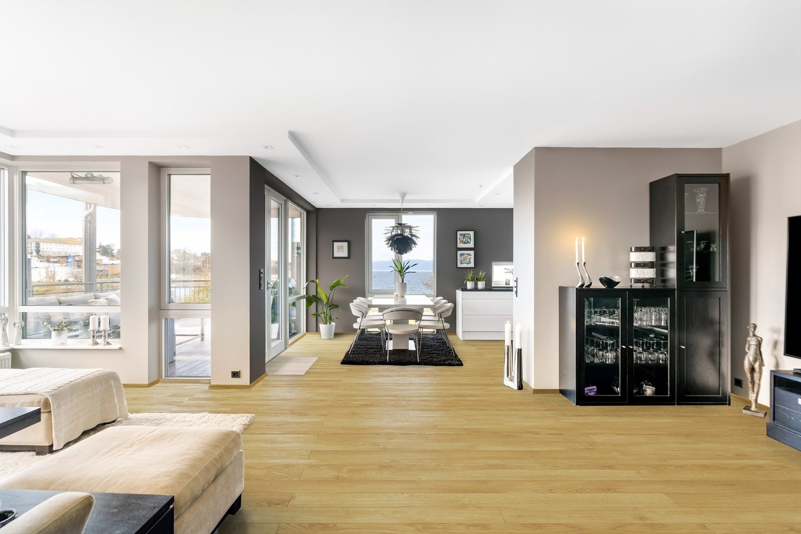 Illustrasjonsbilde med annet gulv (Kan tilpasses og endres etter avtale med selger av leiligheten - ta kontakt med megler) Galleribilde