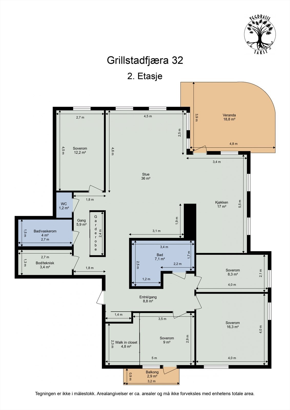 Planskisse Galleribilde