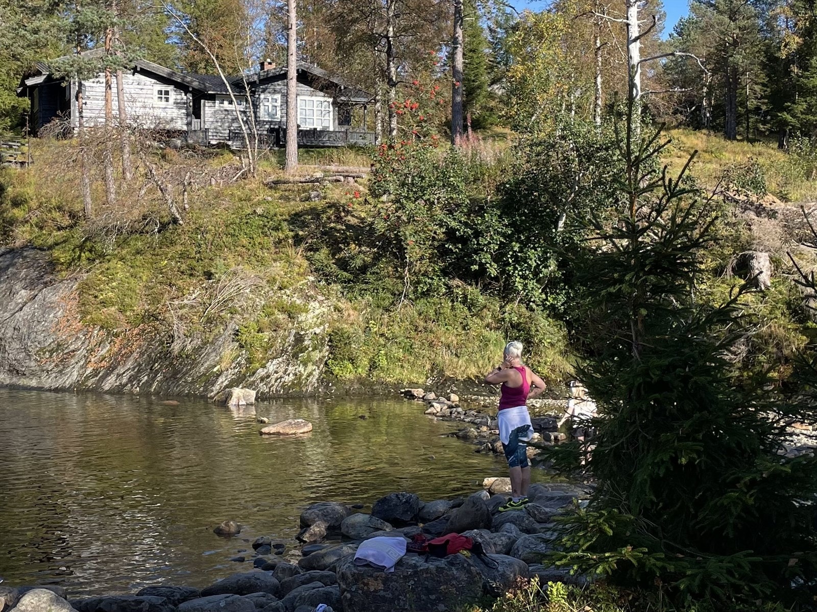Kort vei til badeplass Galleribilde