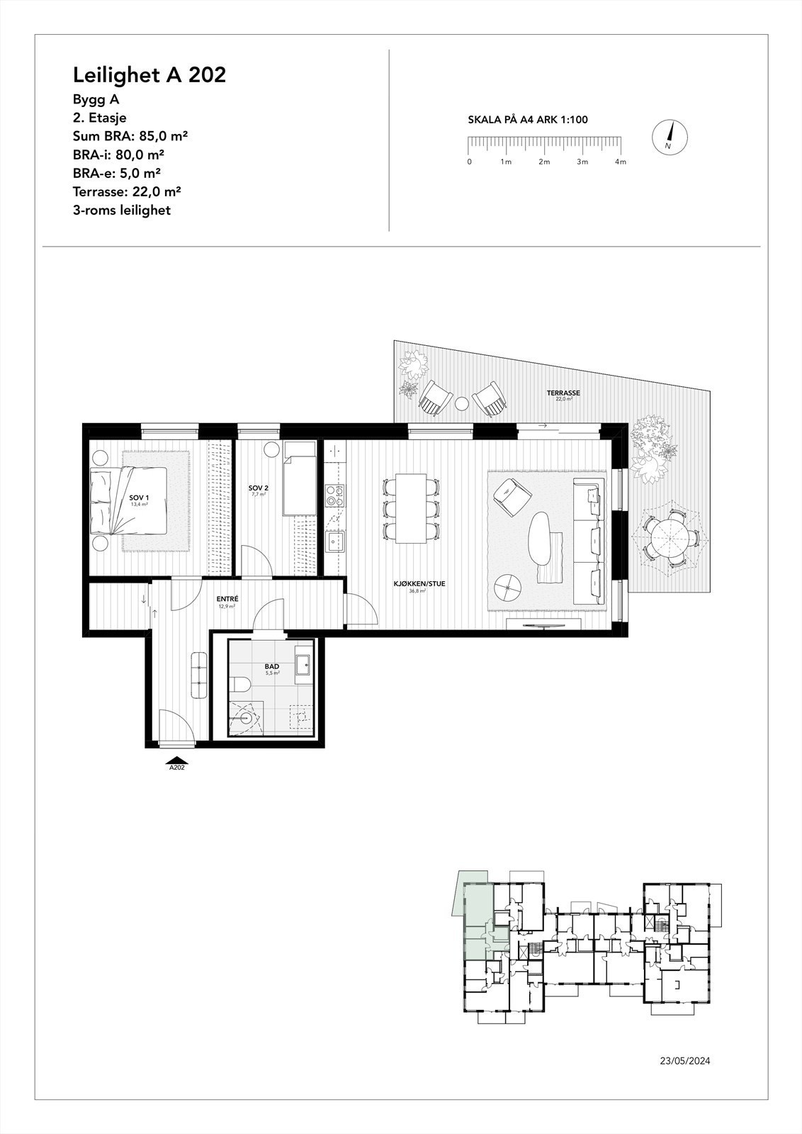 Plantegning Galleribilde