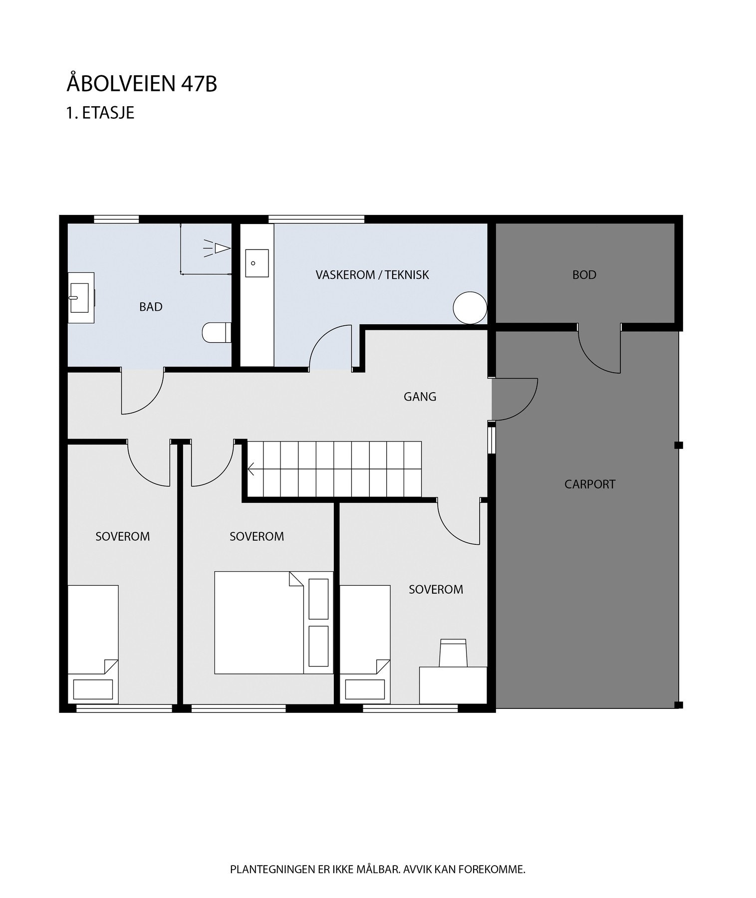 Gjør deg kjent med planløsningen i 1. etasje Galleribilde