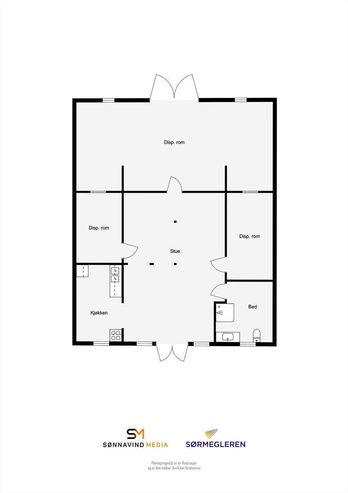 Plantegning loftsetasje stall Galleribilde