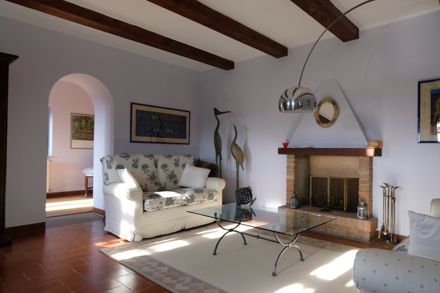 Stue med peis Galleribilde