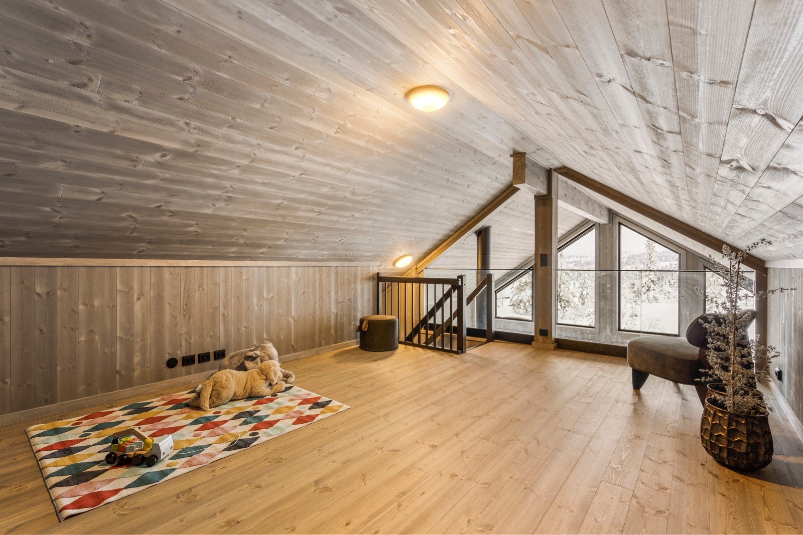 Loftstuen er perfekt for deg som ønsker å trekke deg litt tilbake etter en lang dag ute. Galleribilde