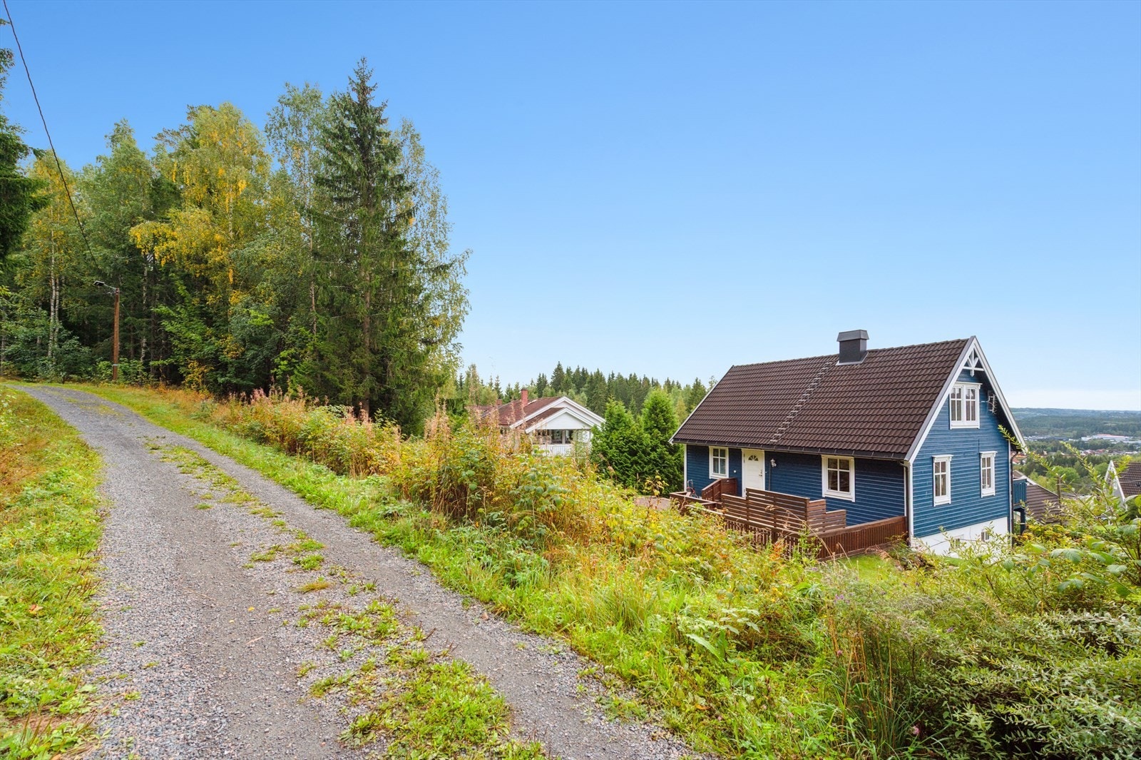 Turvei og skiløyper rett bak eiendommen. Galleribilde