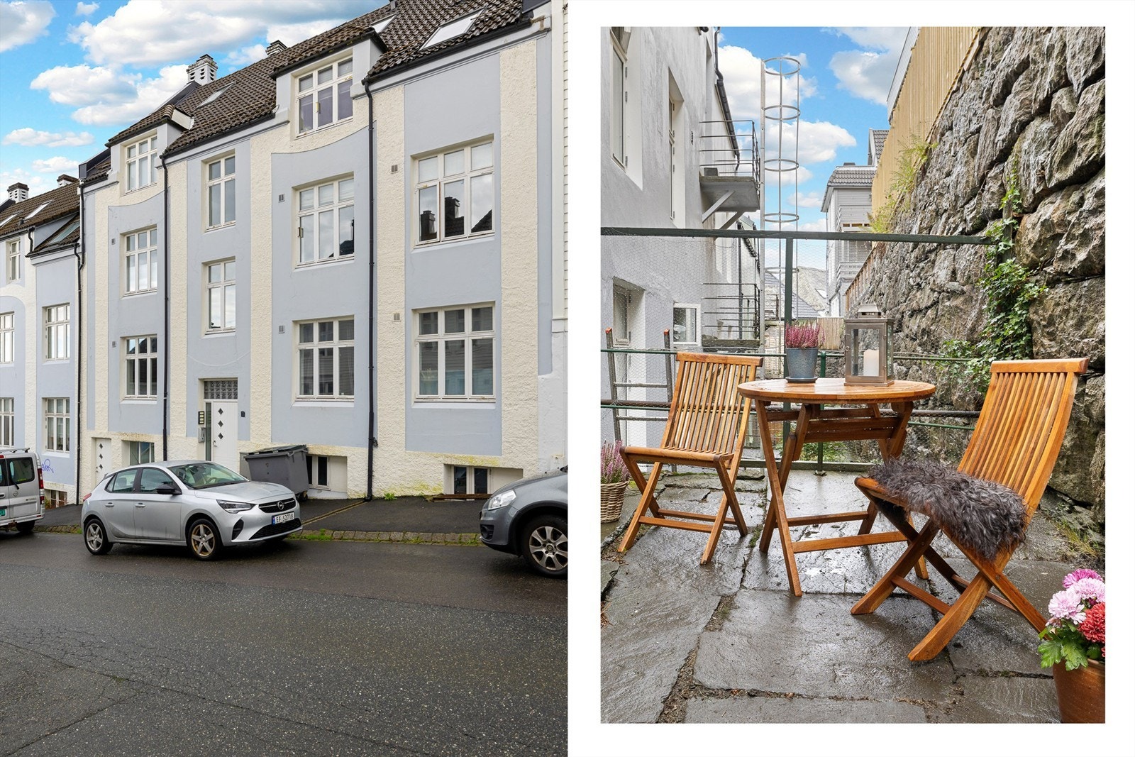 Fasaden ble malt i 2014, mens taket ble tekket om i 2008 Galleribilde