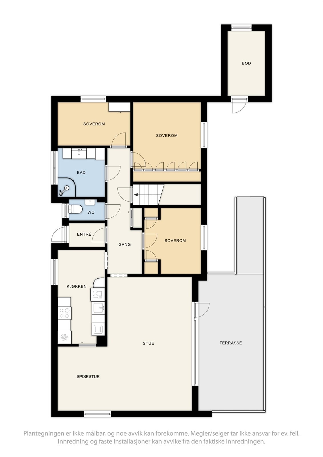 Plantegning 1. etasje. Galleribilde