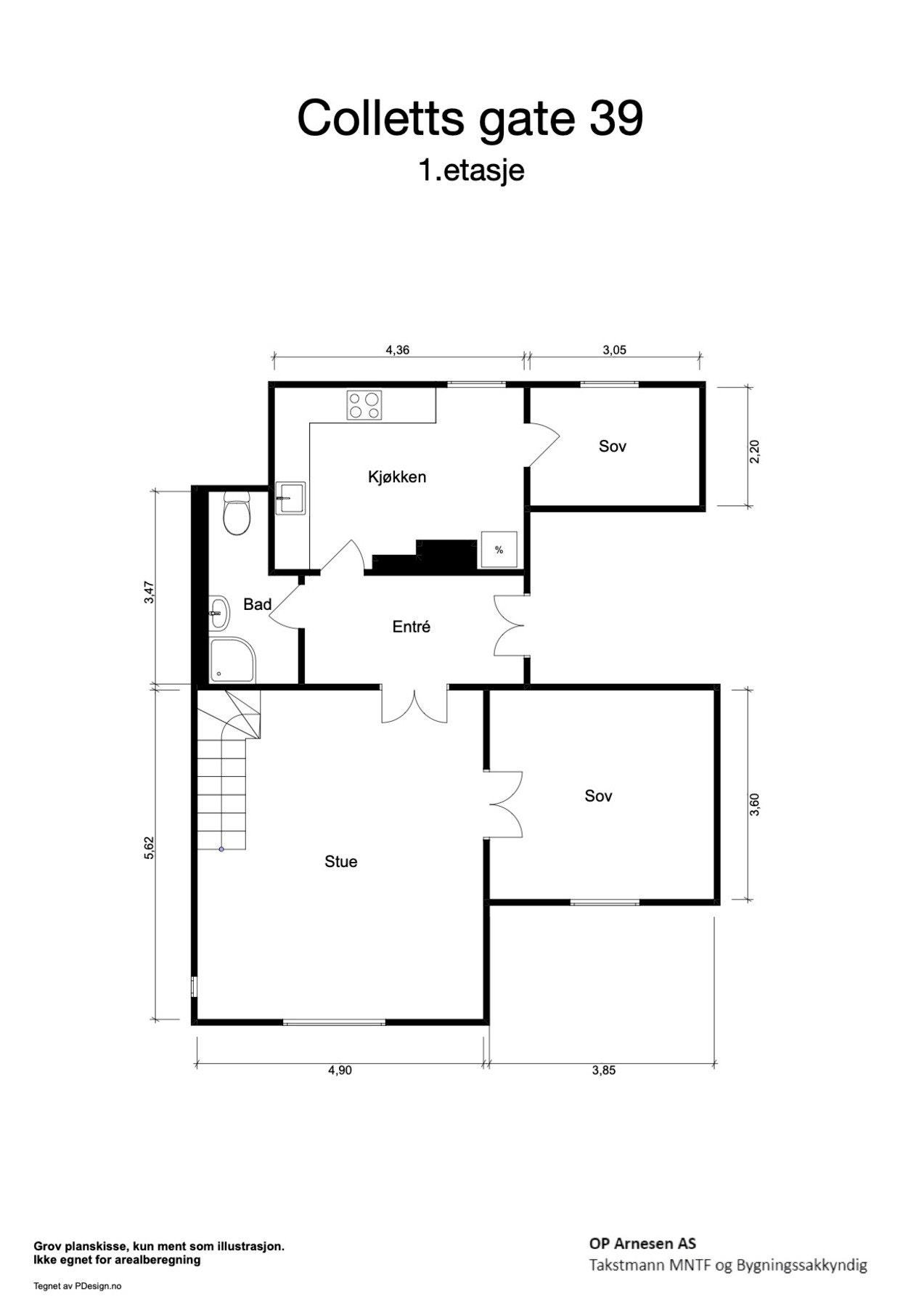 Plantegning 1. etasje. Galleribilde