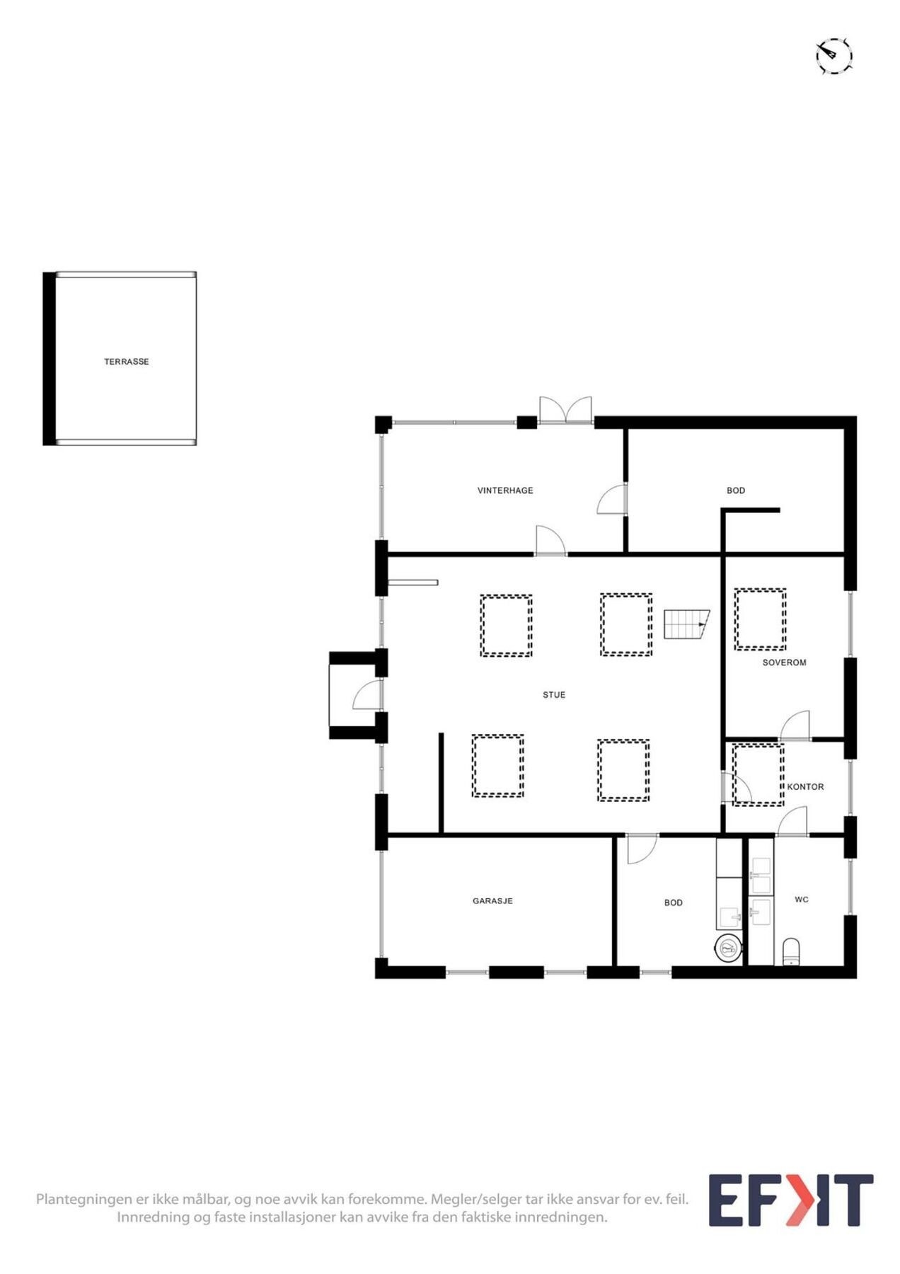 Plantegning anneks Galleribilde