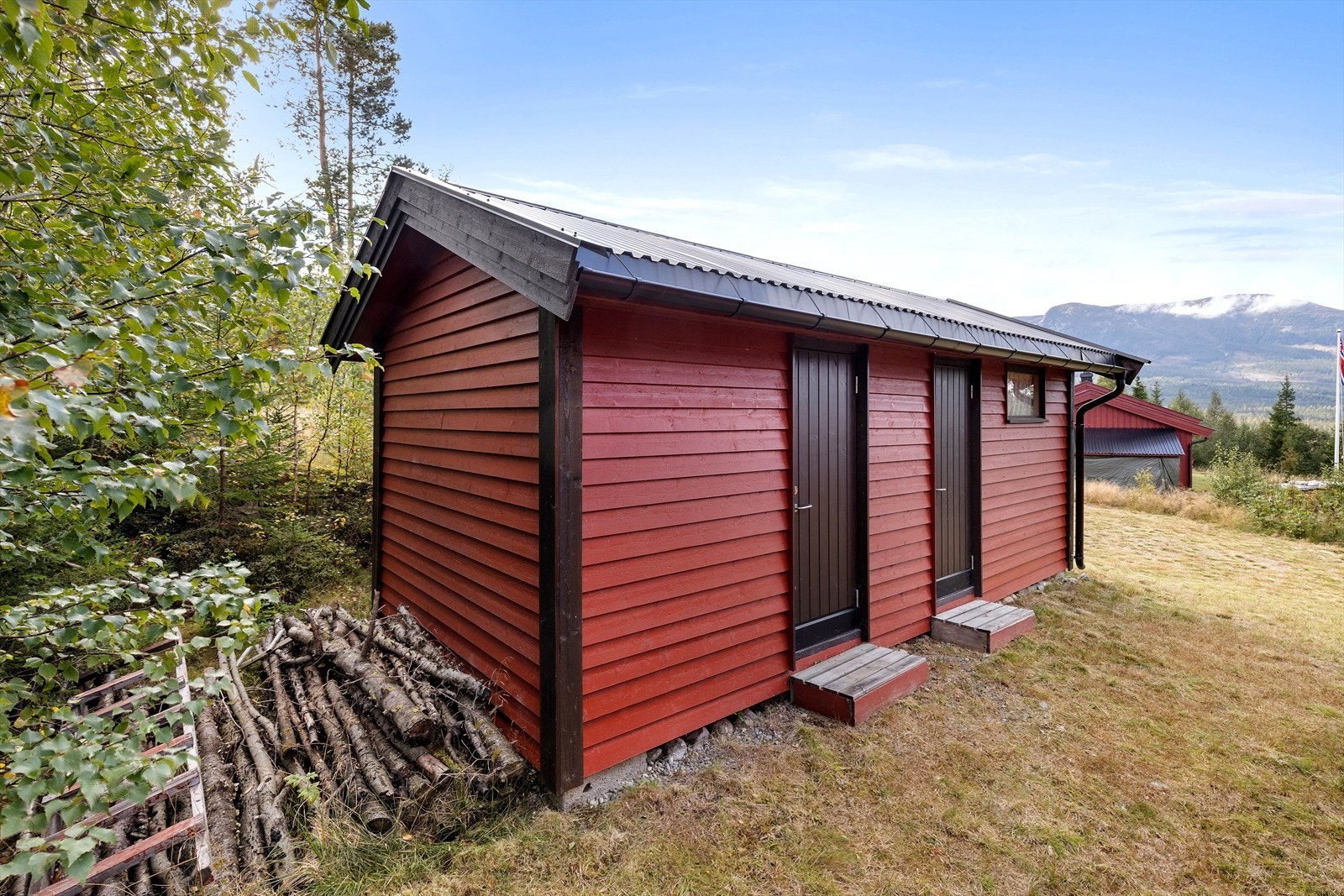 Uthus med 2 store boder Galleribilde