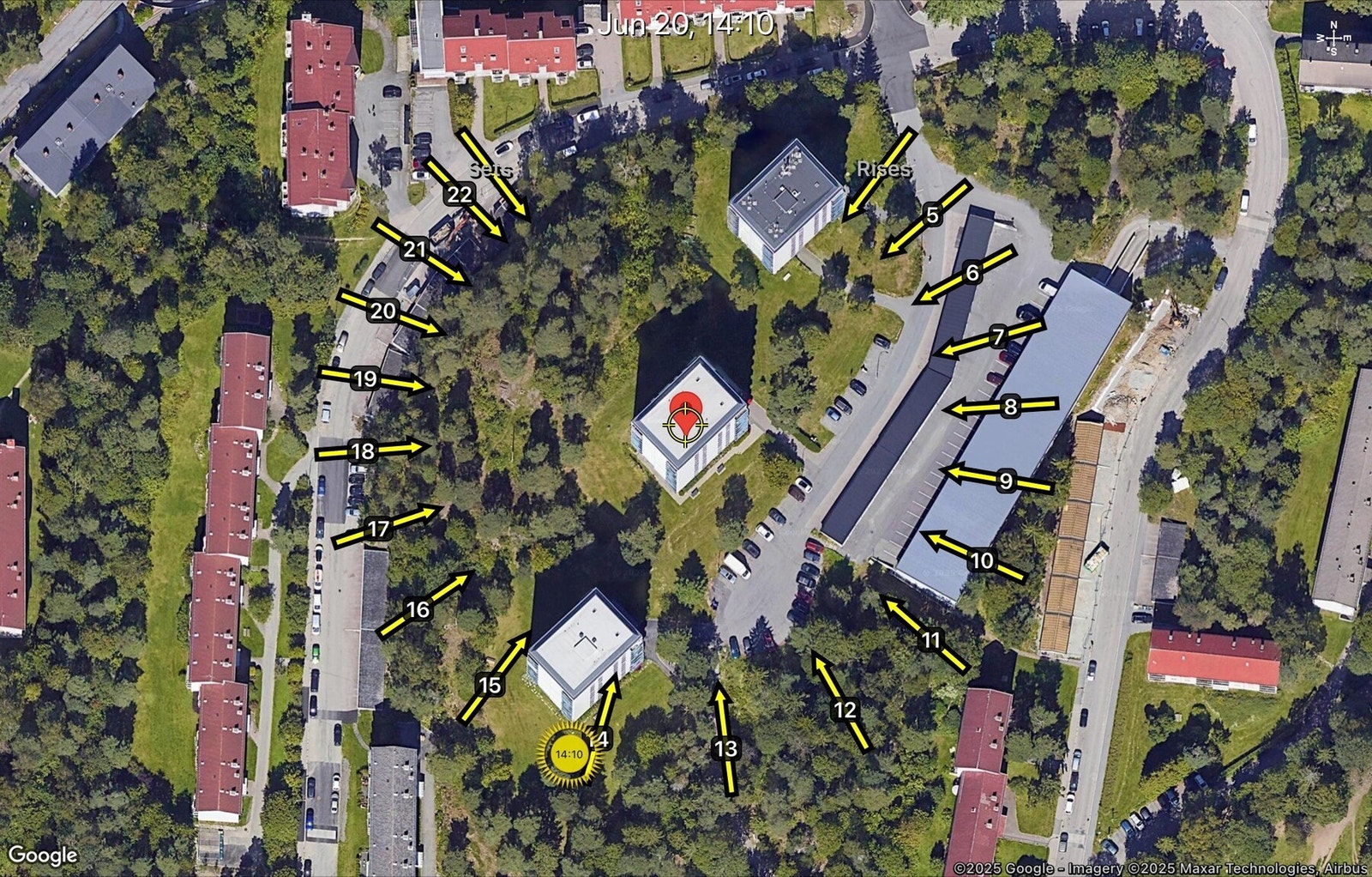 Solgangen på leiligheten Galleribilde