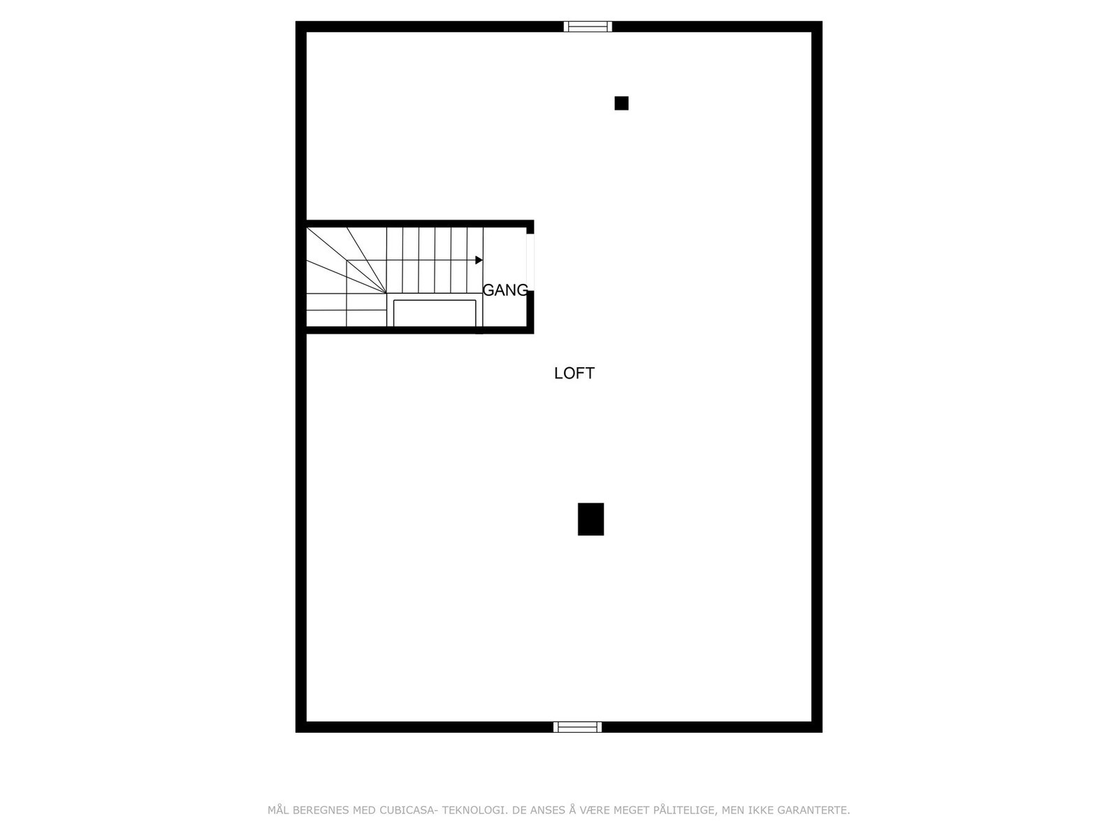 Plantenging loft. Galleribilde