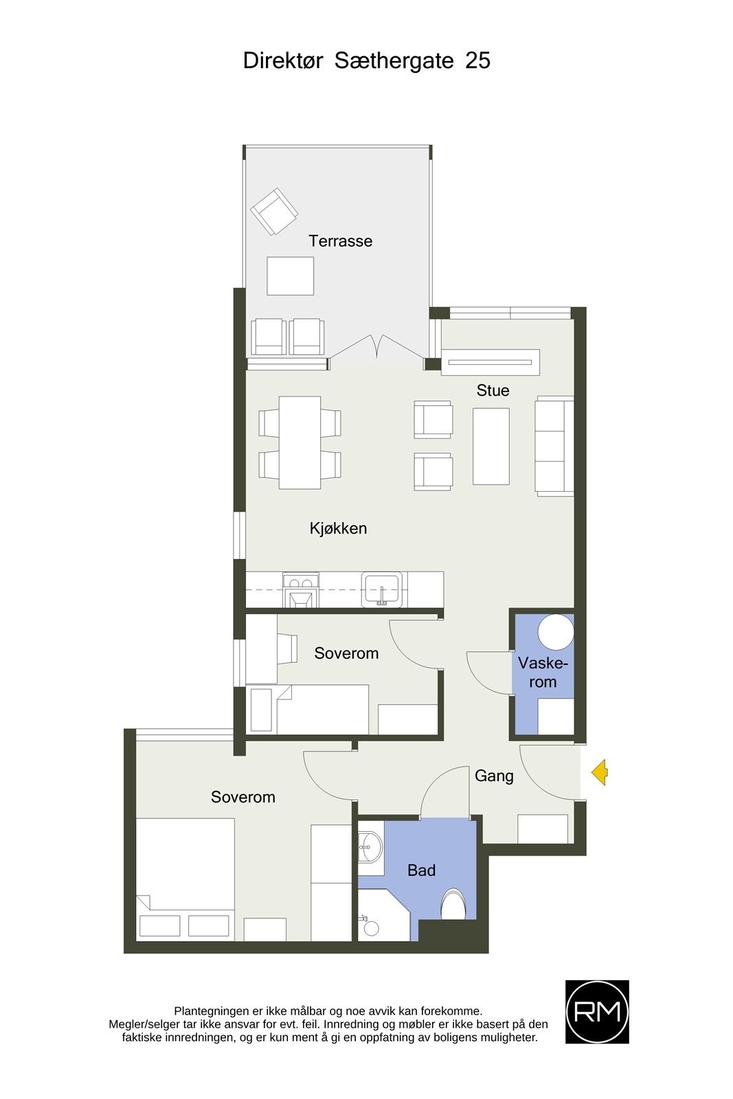 Plantegning 2.etasje Galleribilde