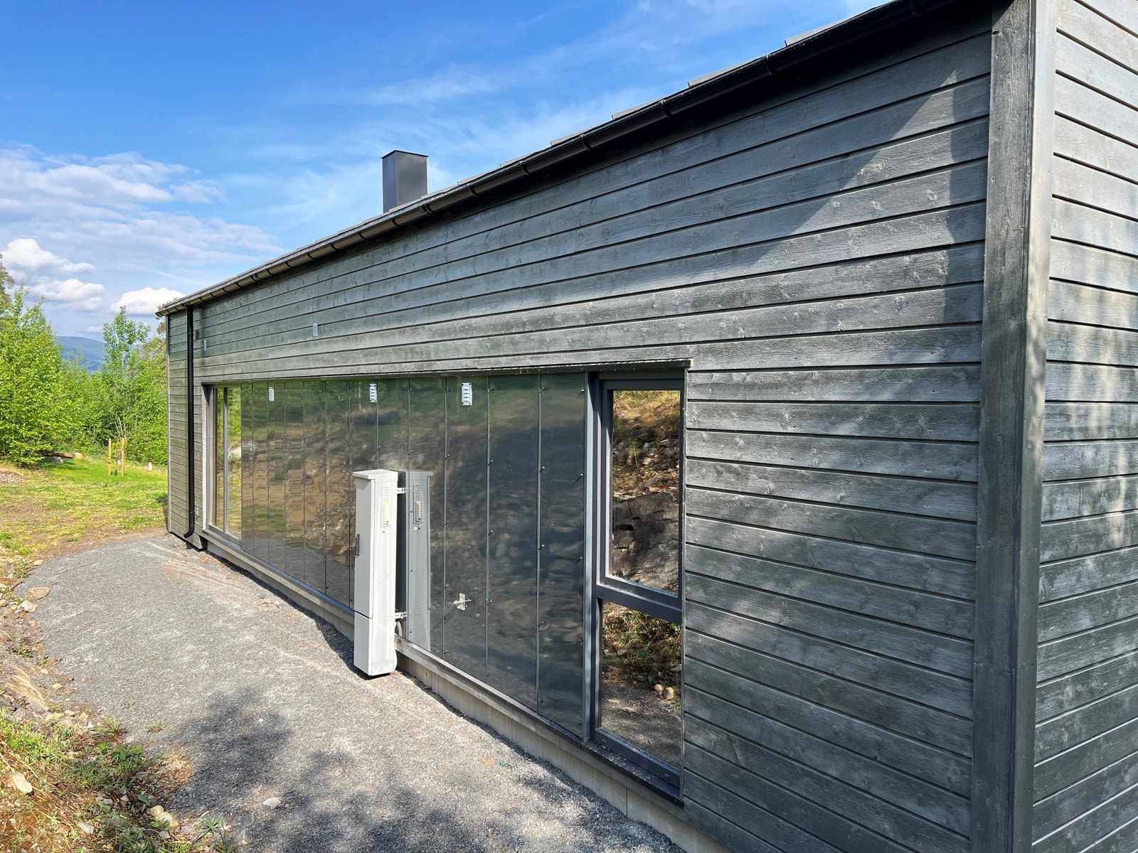 Fasaden etter beising. Galleribilde
