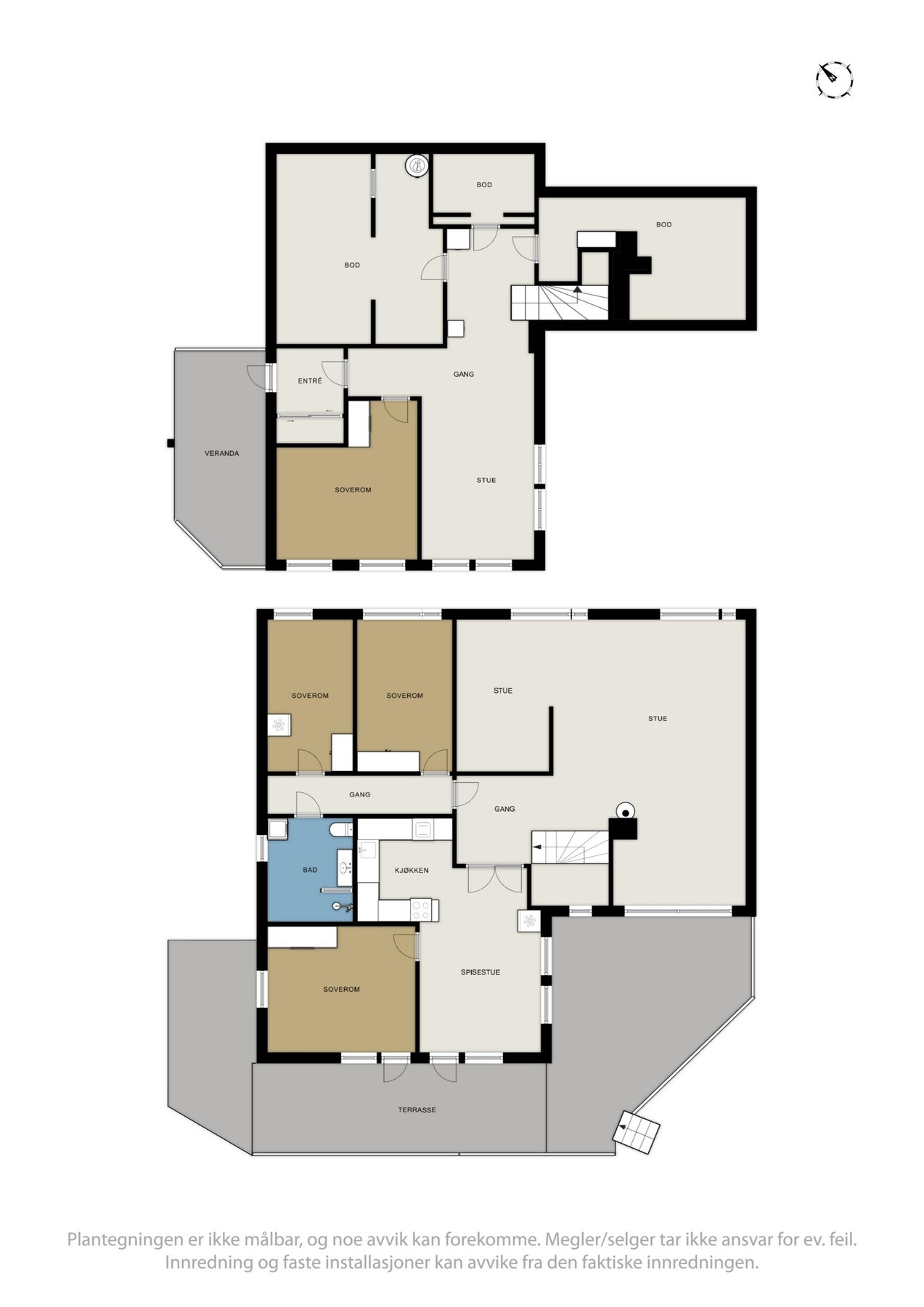 Planskisse over boligen. Galleribilde