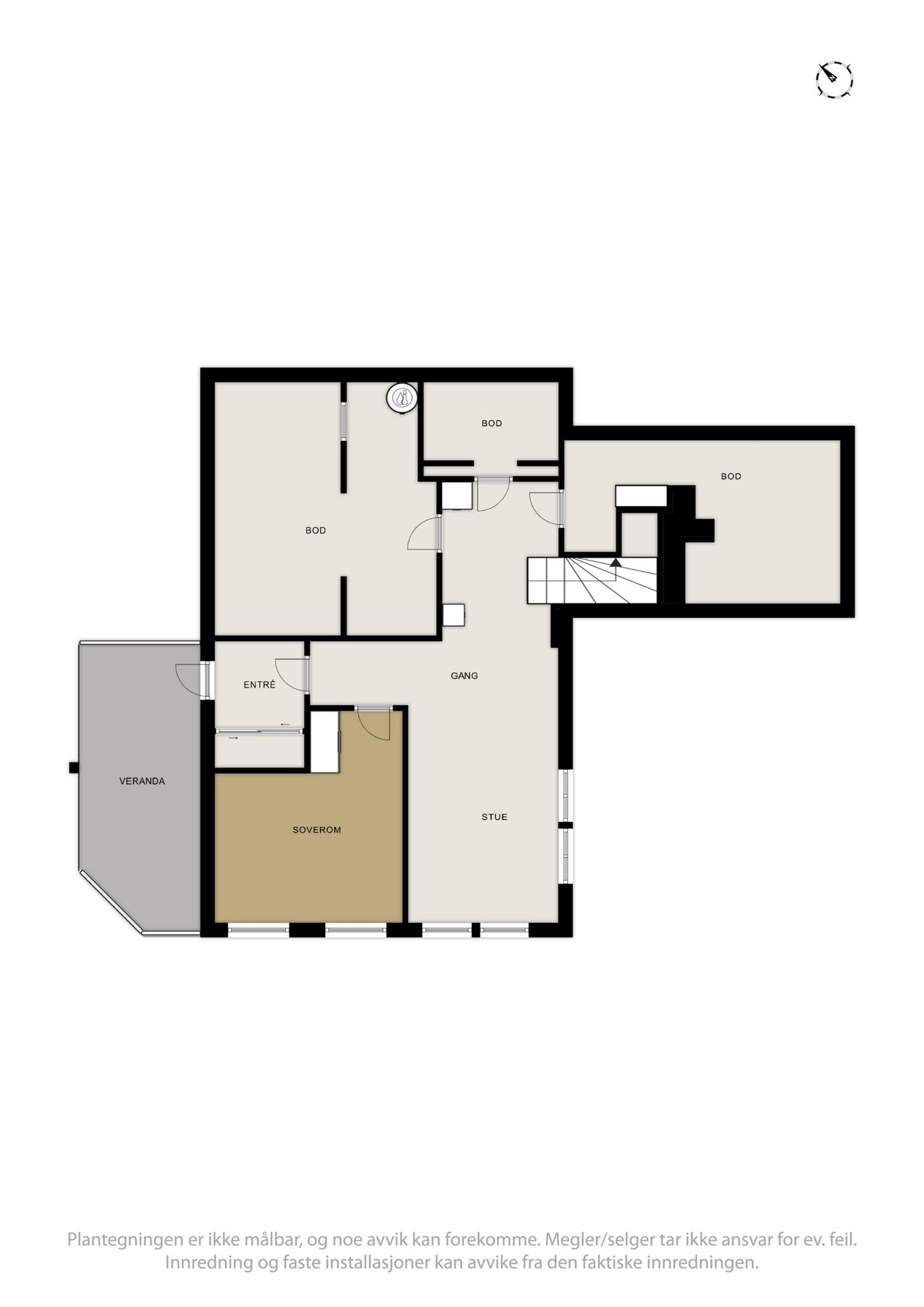 Planskisse over underetasjen. Galleribilde