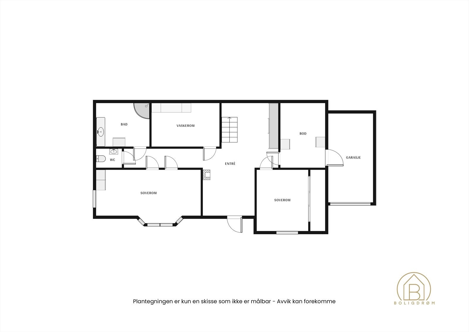 Plantegning underetasje. Galleribilde