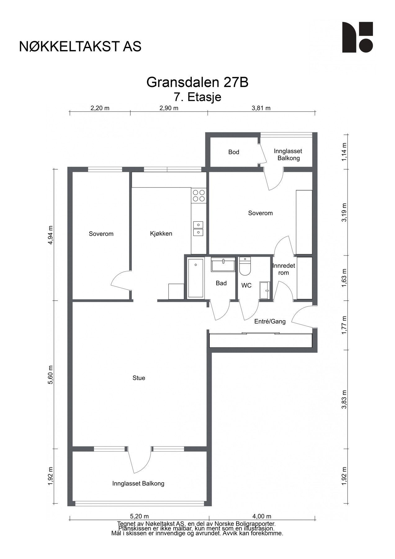 Plantegning Galleribilde