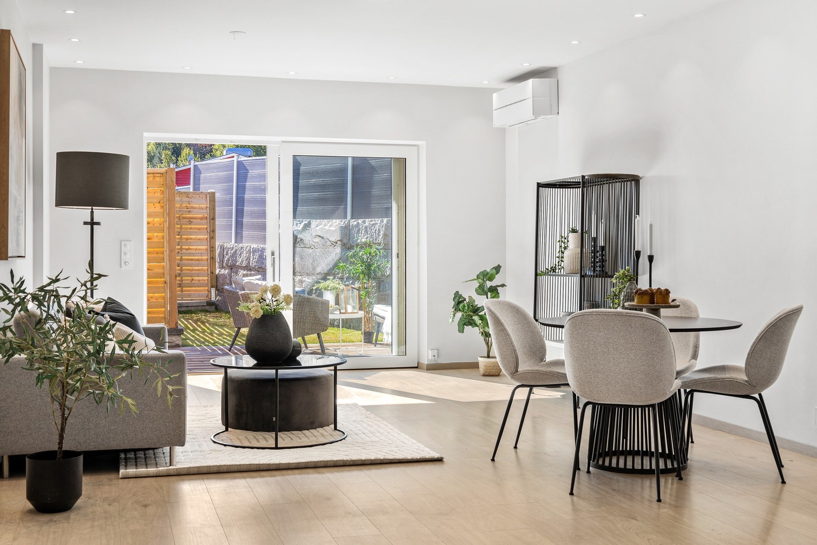 Det er montert varmepumpe som er god å ha på kaldere dager Galleribilde