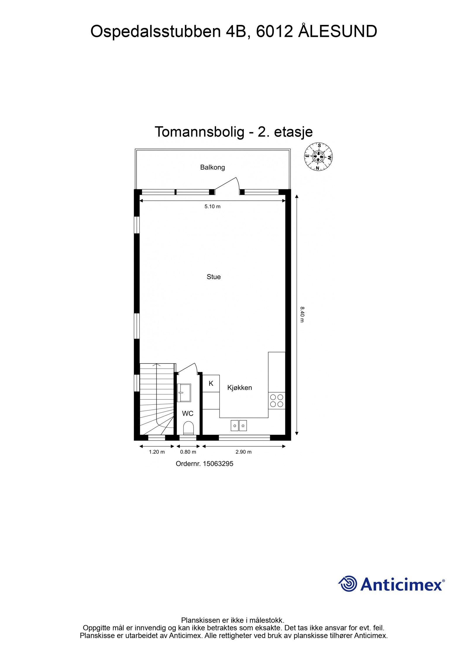 Plantegning 2. etasje Galleribilde