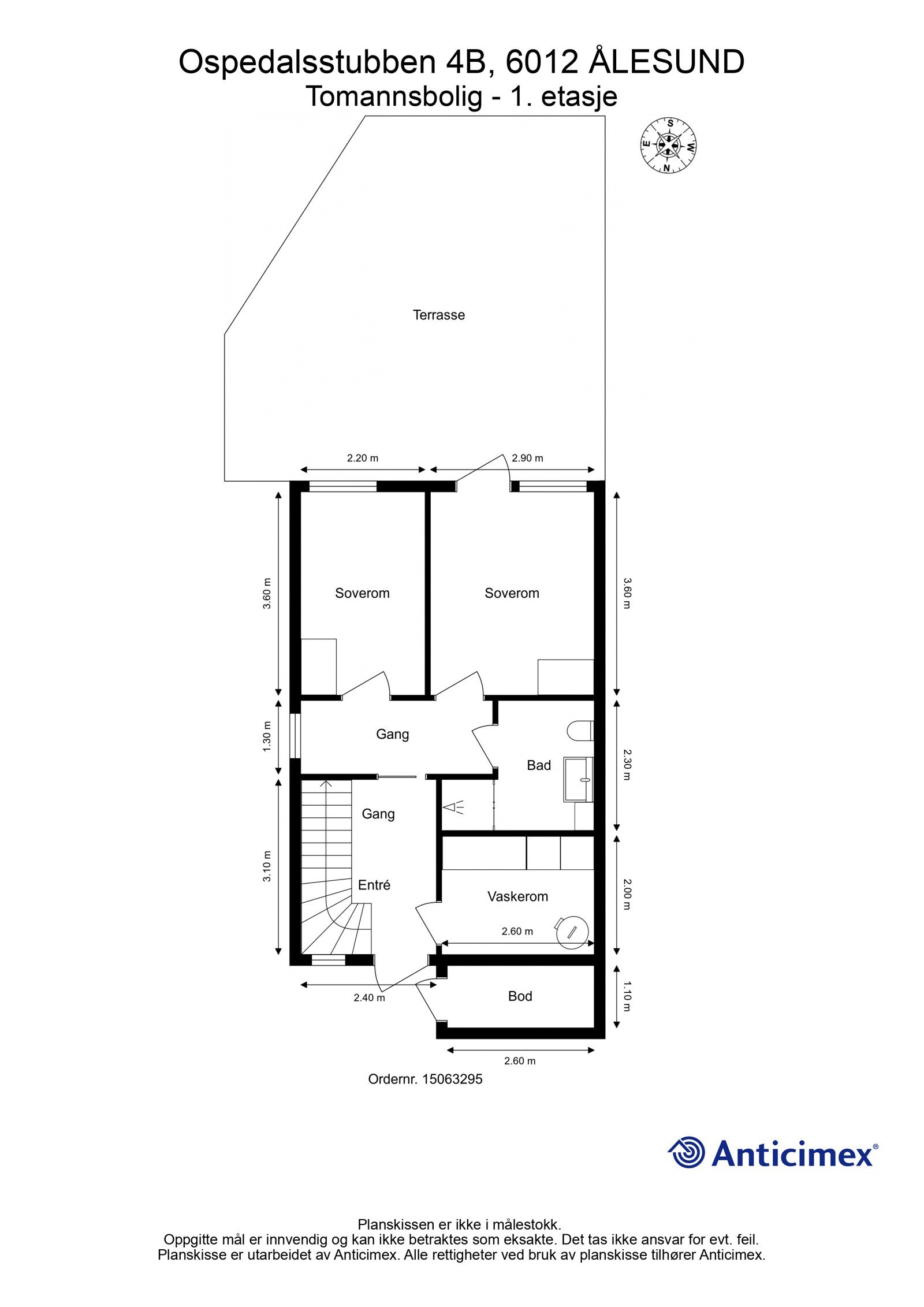 Plantegning 1. etasje Galleribilde