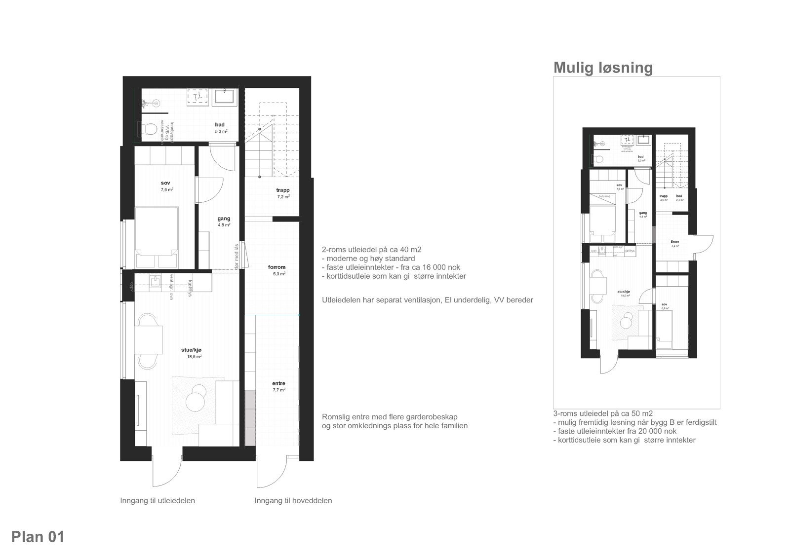 Planskisse Plan 01 Galleribilde
