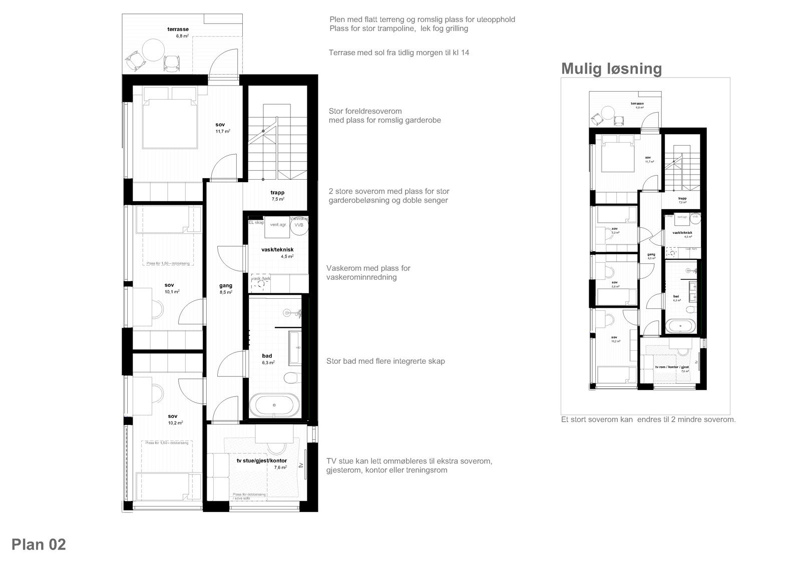 Planskisse Plan 02 Galleribilde
