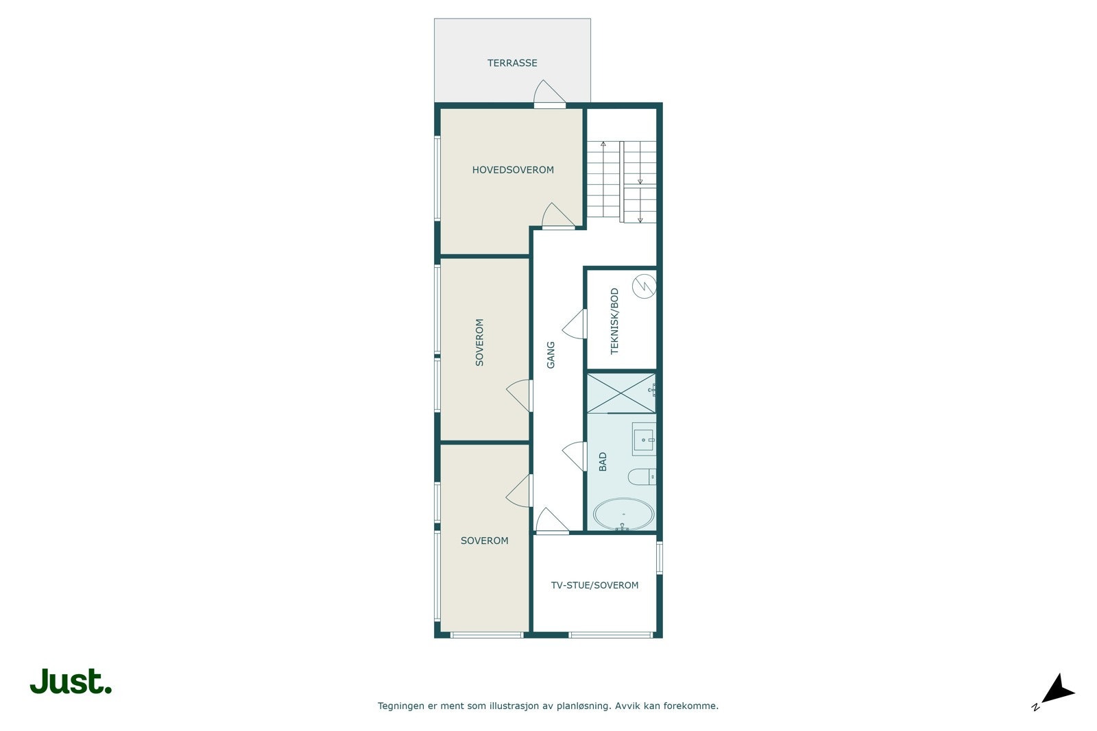 Planskisse 2. etasje Galleribilde