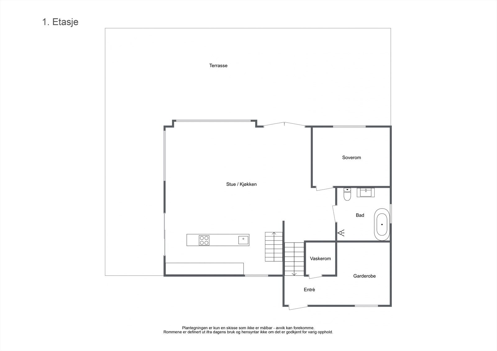 Plan 1 etasje Galleribilde