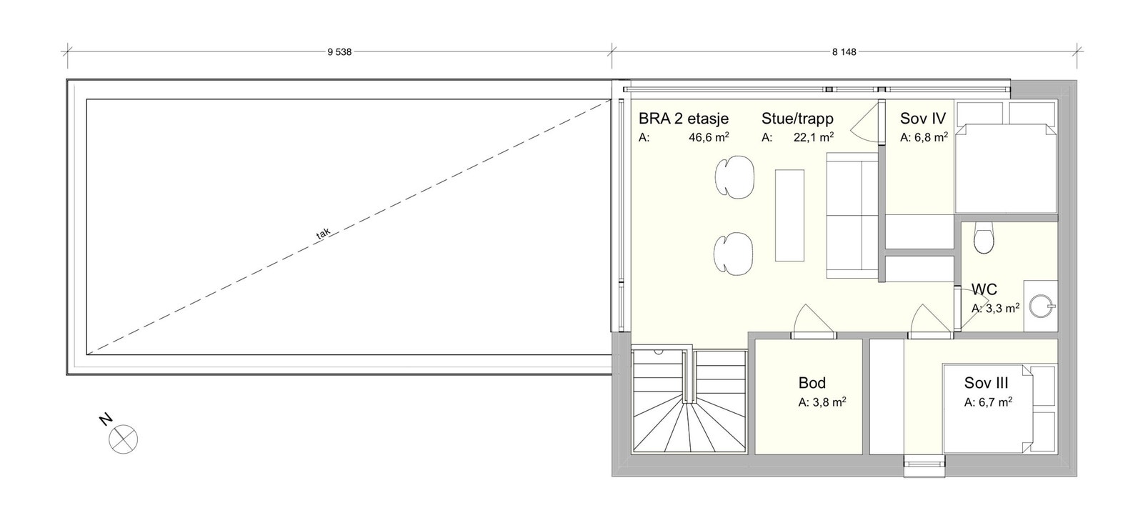 Plan 2. etg Galleribilde