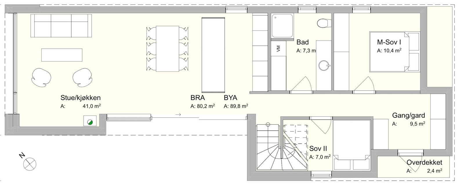 Plan 1. etg Galleribilde