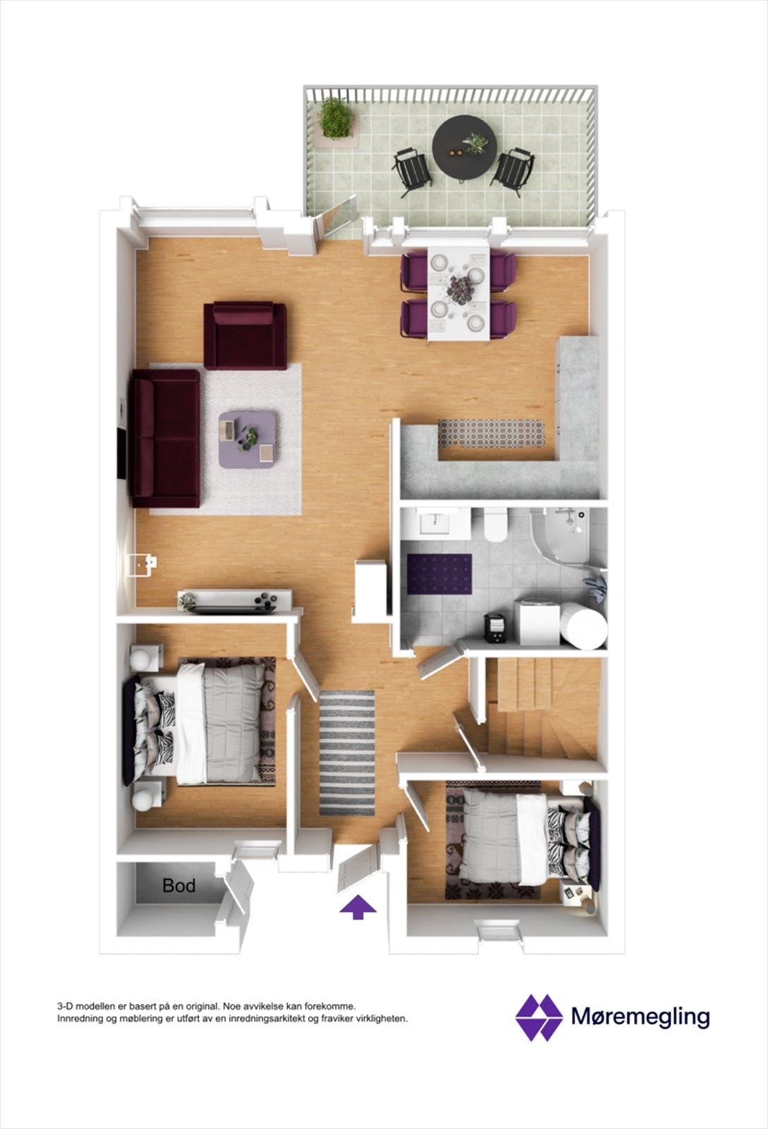 Plantegning - 3D Galleribilde