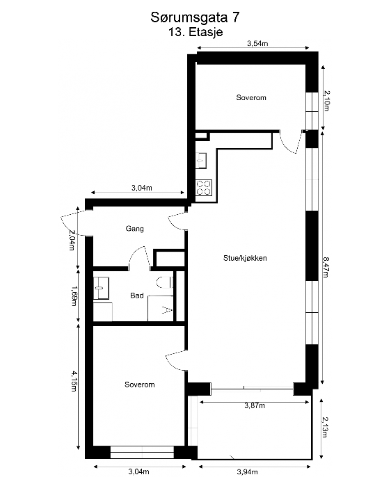 Plantegning Galleribilde