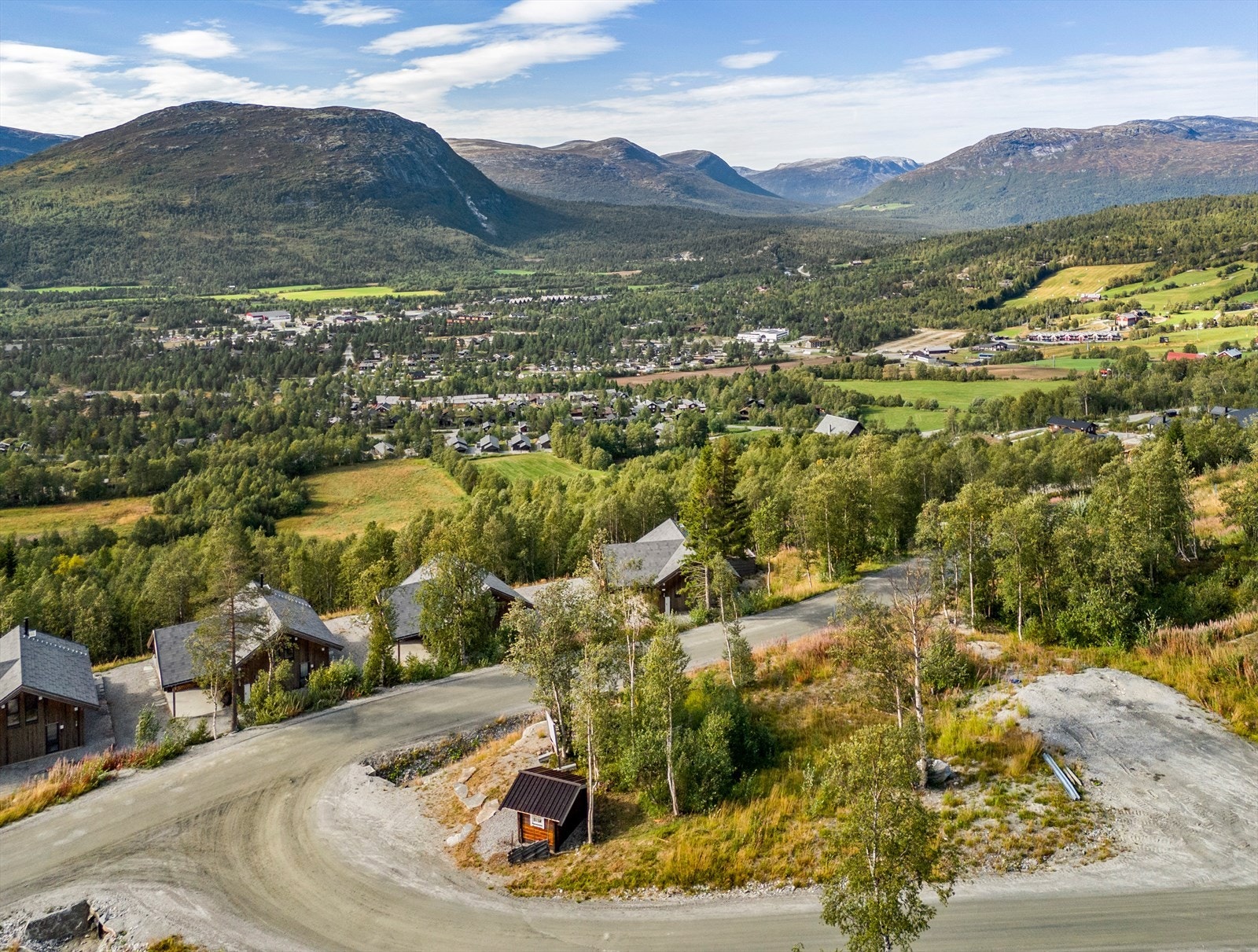 Dronebilde av tomten Galleribilde