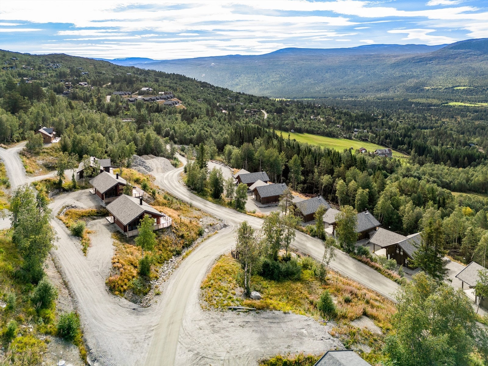 Dronebilde av tomten Galleribilde