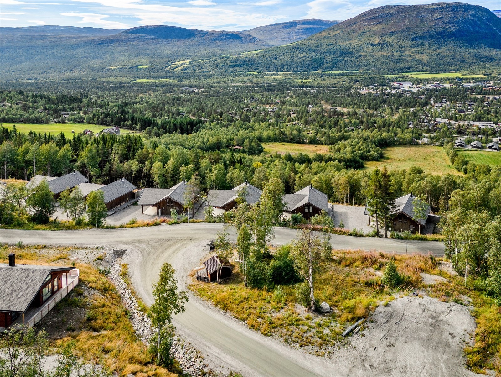 Dronebilde av tomten Galleribilde