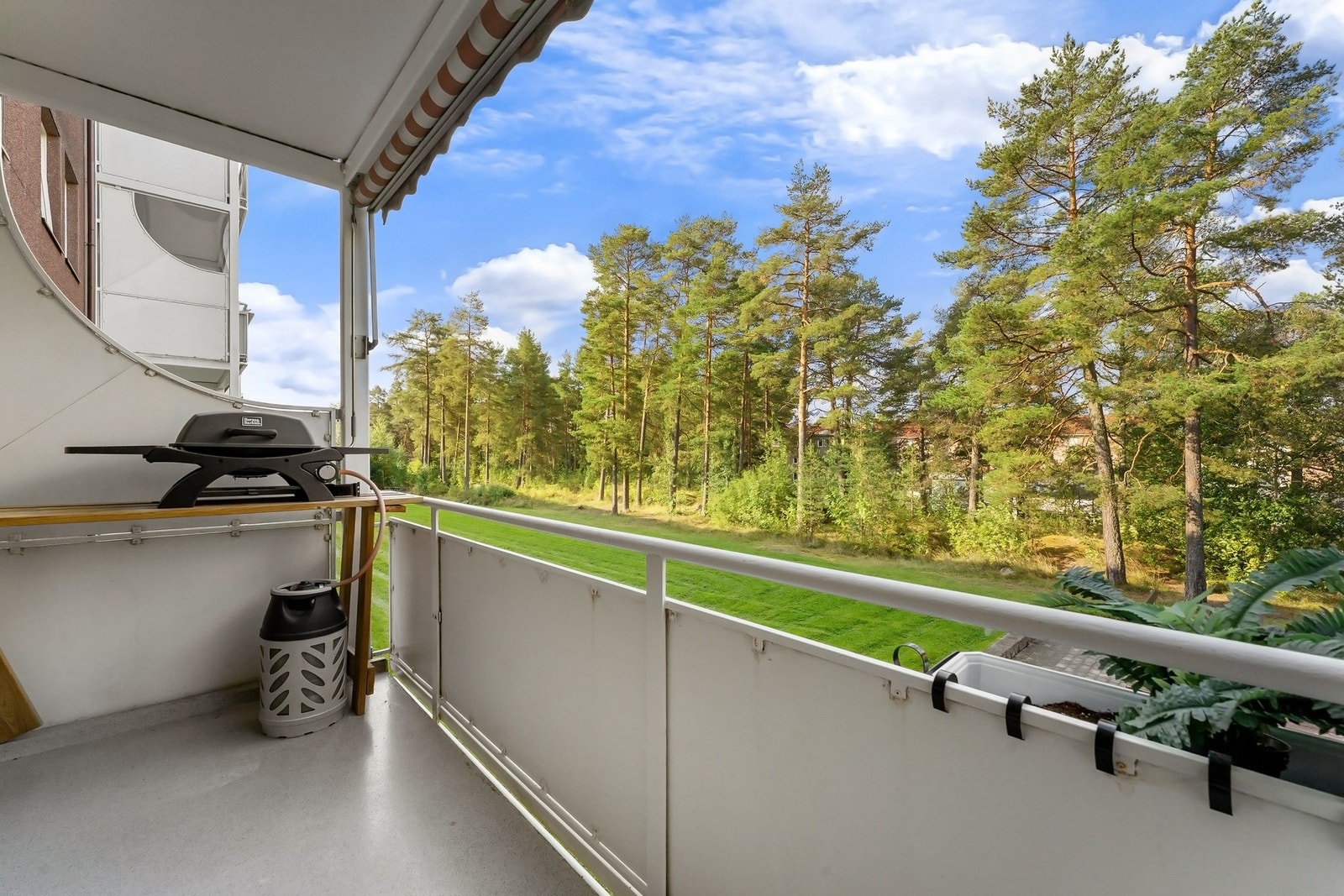 Her har man grønt og frodig utsyn. Galleribilde