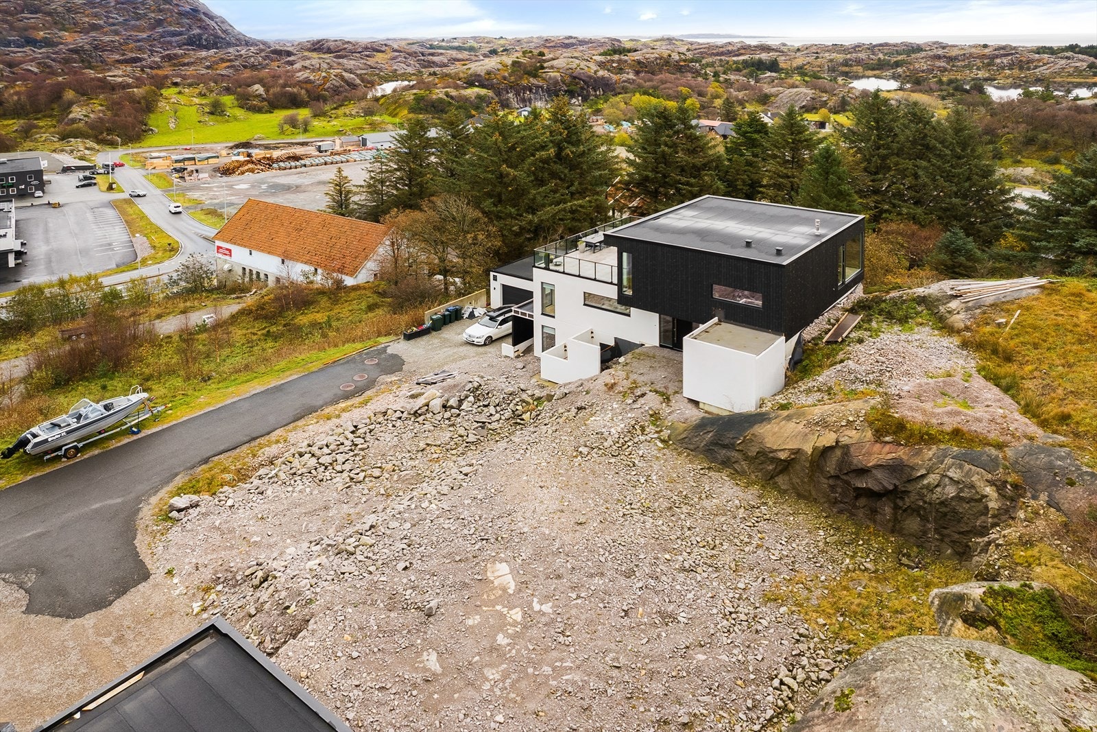 Tomten er grovplannert Galleribilde