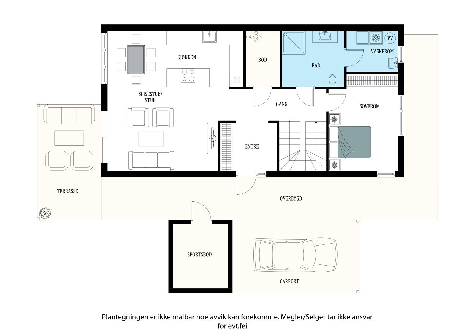 Plantegning 1.etasje. Galleribilde
