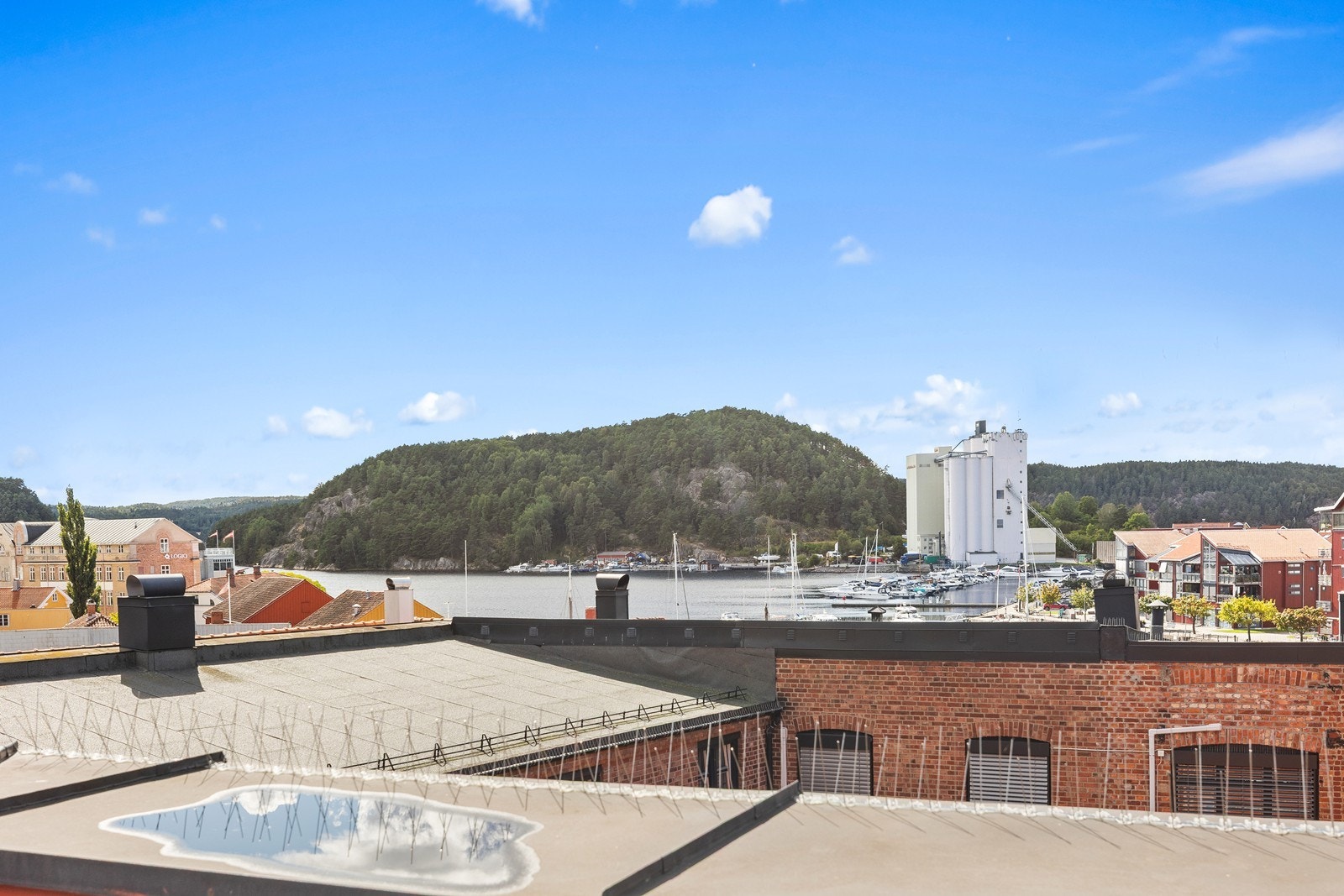 Utsikt fra takterrasse Galleribilde