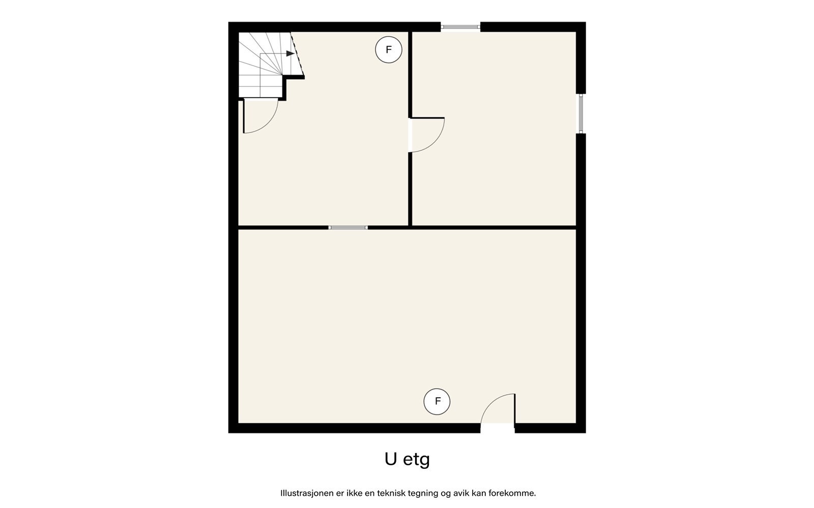 Plantegning kjeller. Galleribilde