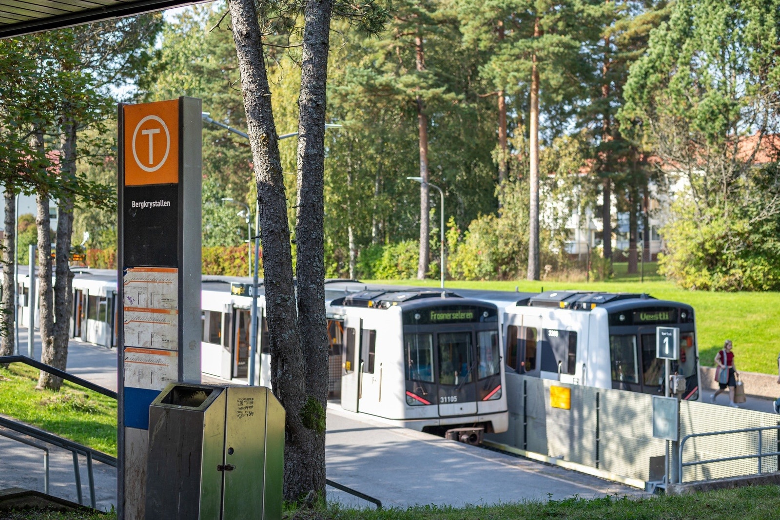 Bergkrystallen T-bane i umiddelbar nærhet. Galleribilde