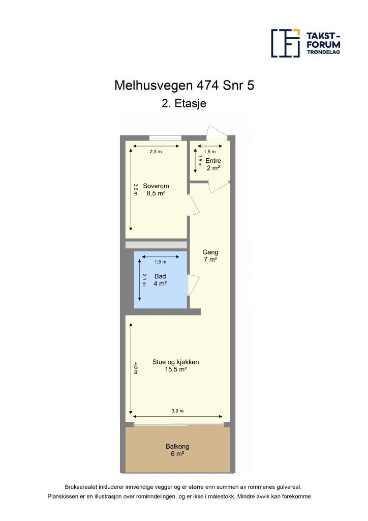 Planskisse - 2. etasje Galleribilde