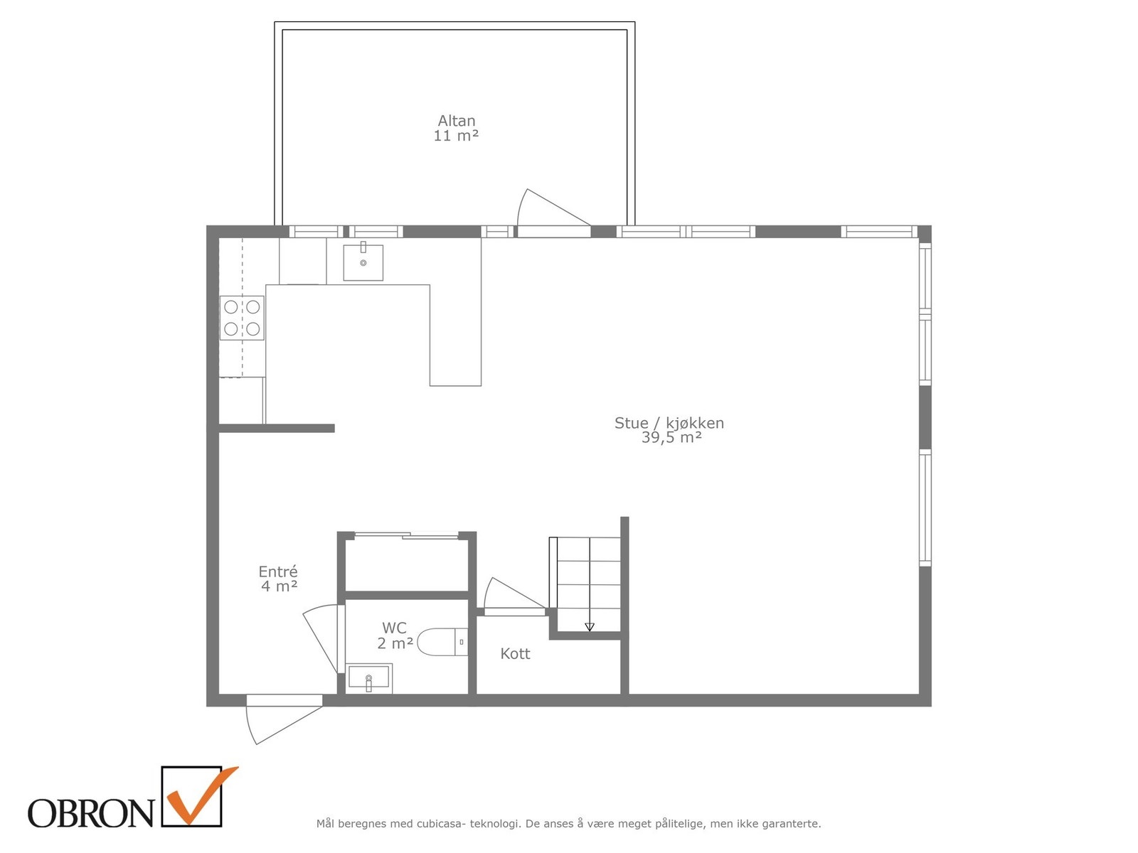 Planskisse 1. etasje Galleribilde