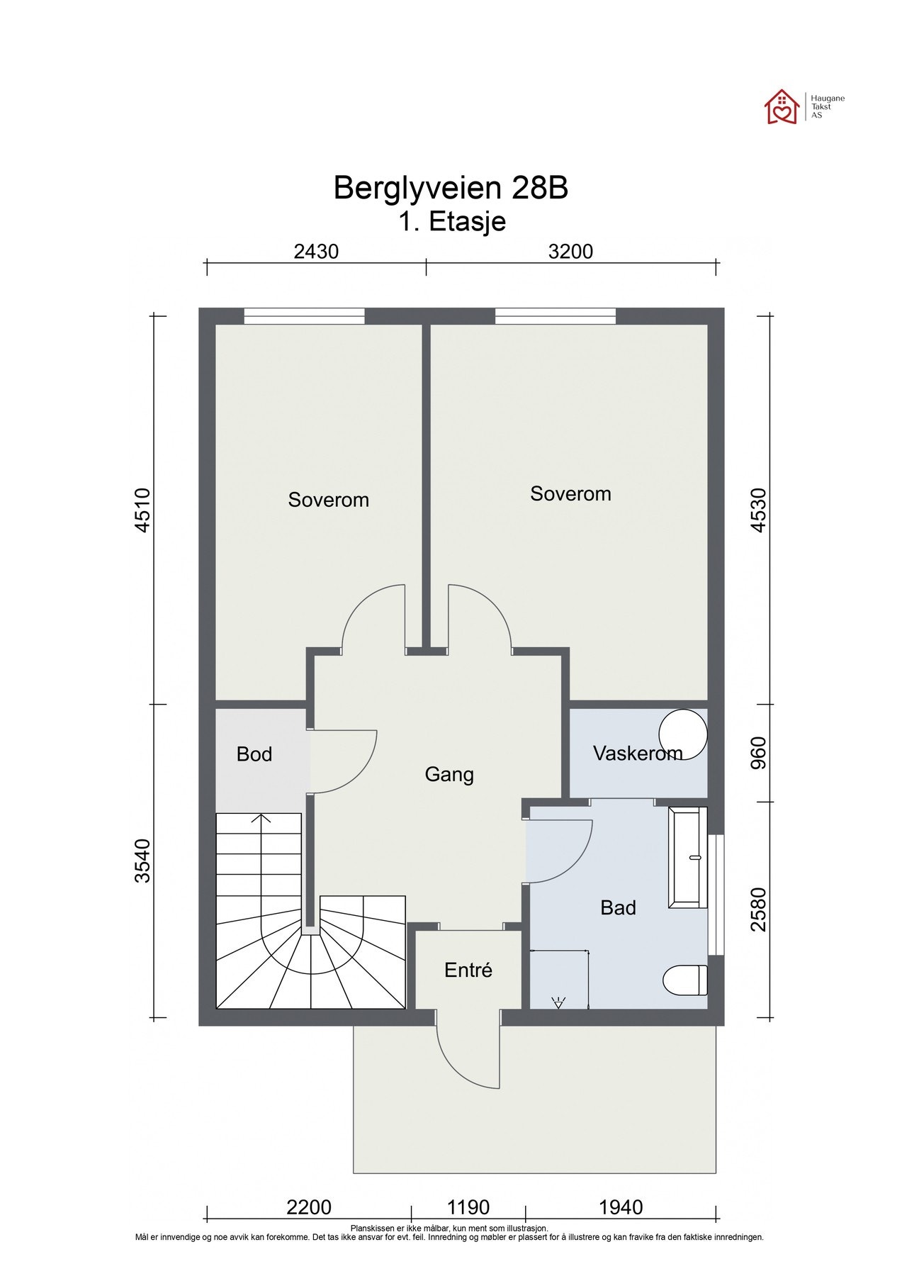Plantegning 1. etasje Galleribilde