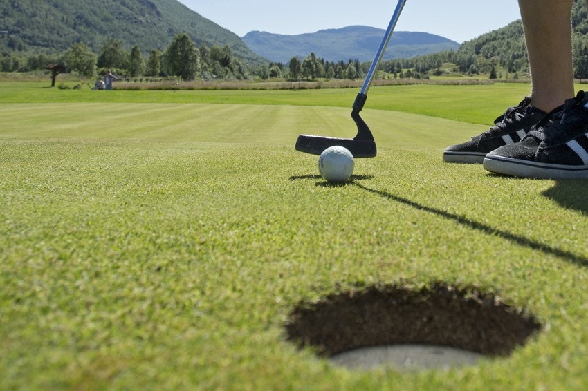 Kort vei til golfbanen i Hemsedal Galleribilde