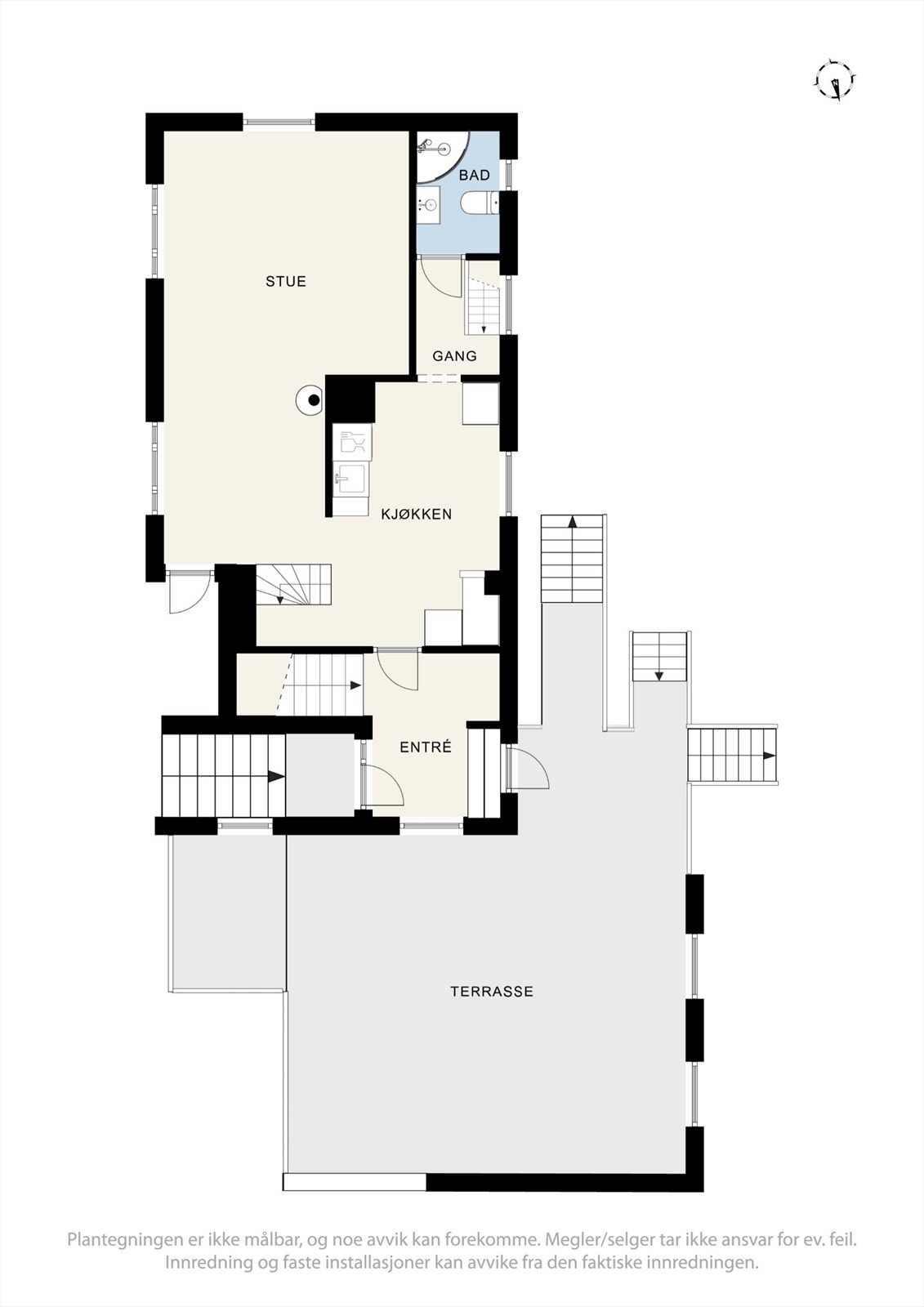 Plantegning - 1.etasje. Galleribilde