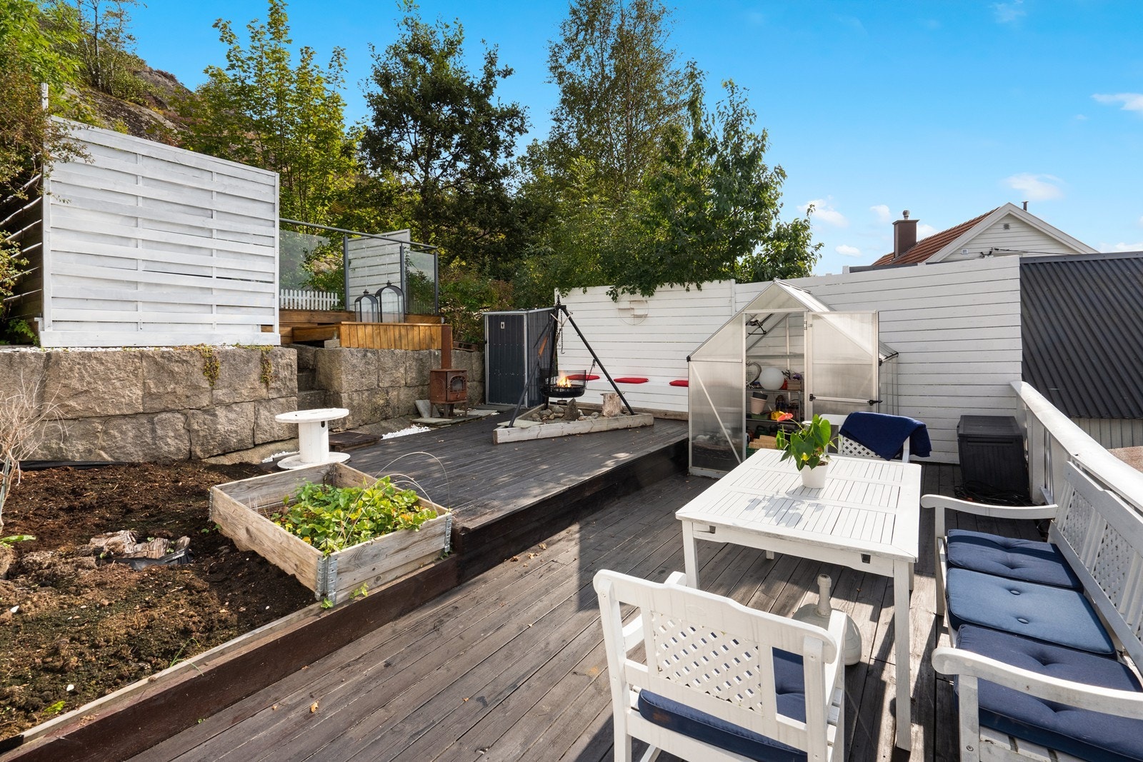 Terrasserte uteområder. Galleribilde