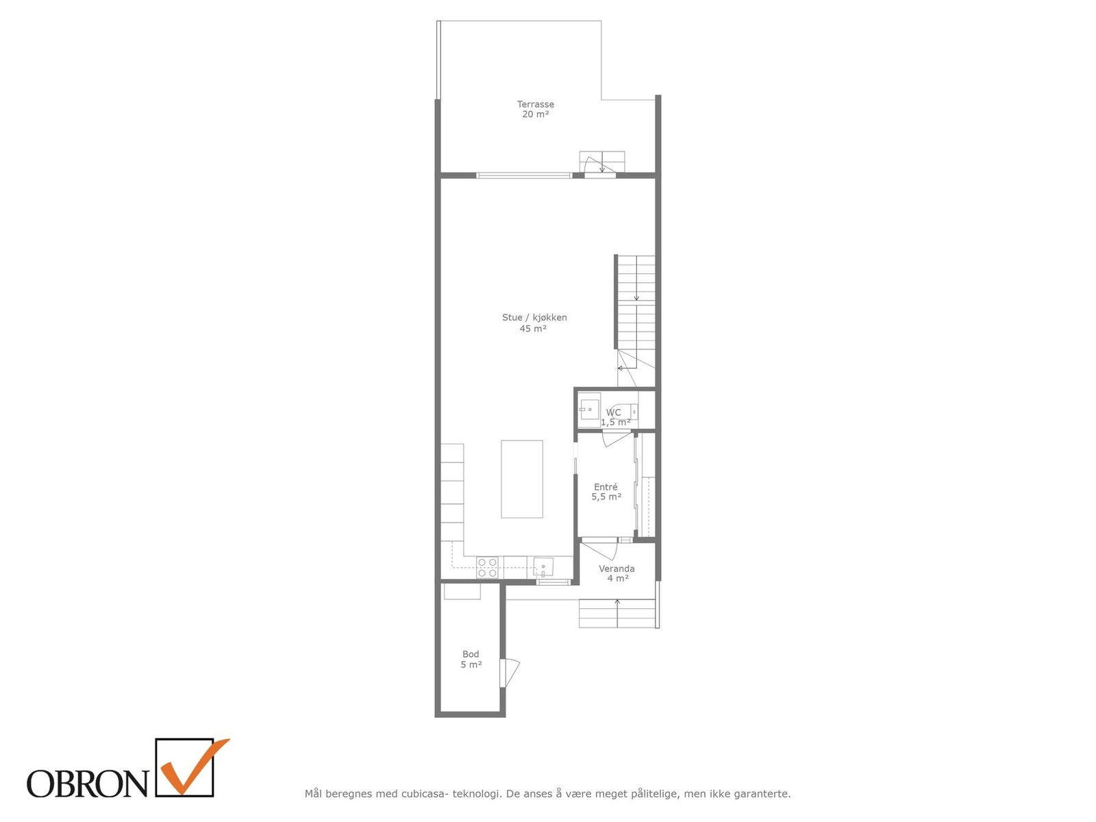 Planskisse 1. etasje. Galleribilde